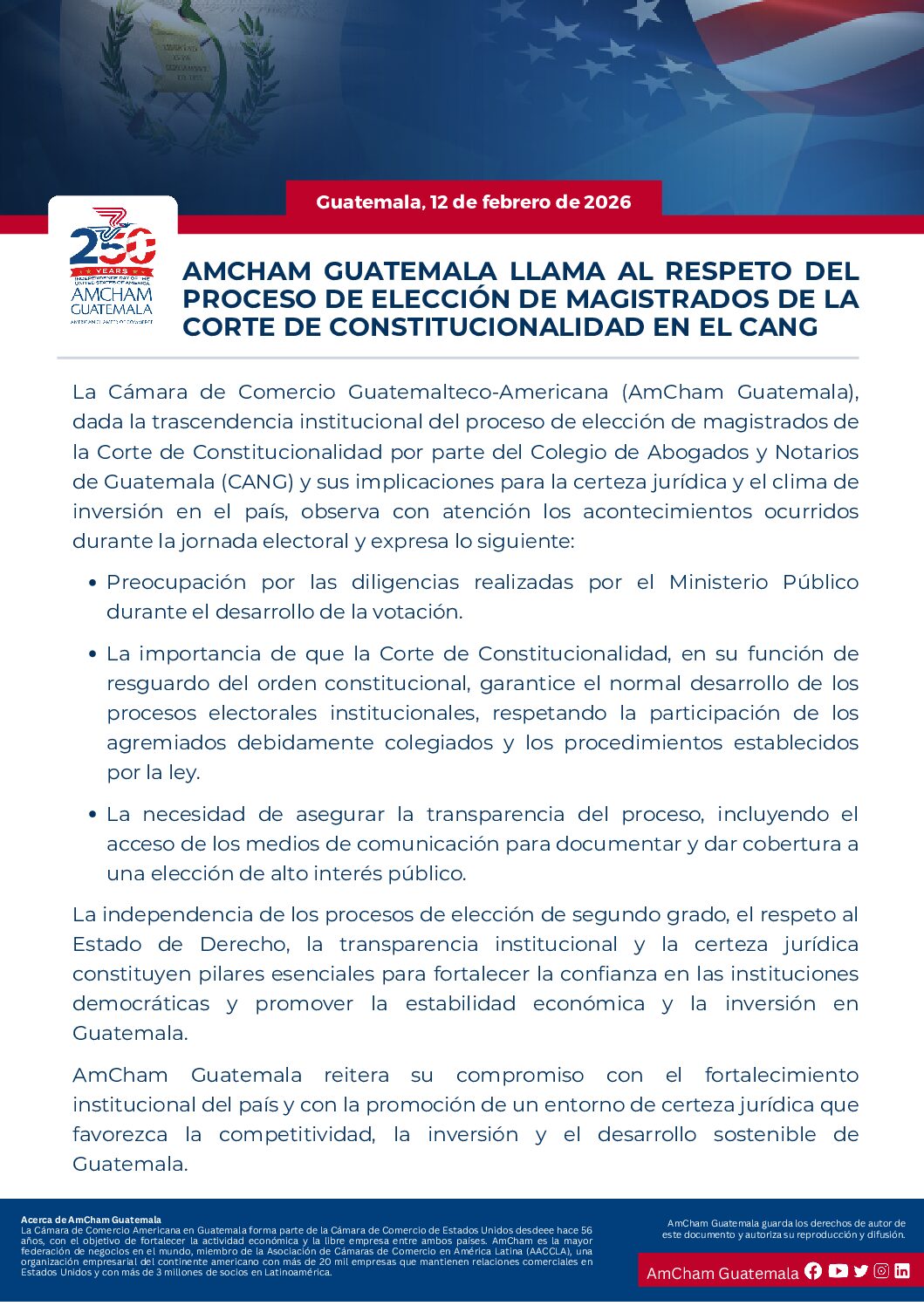 AMCHAM GUATEMALA LLAMA...