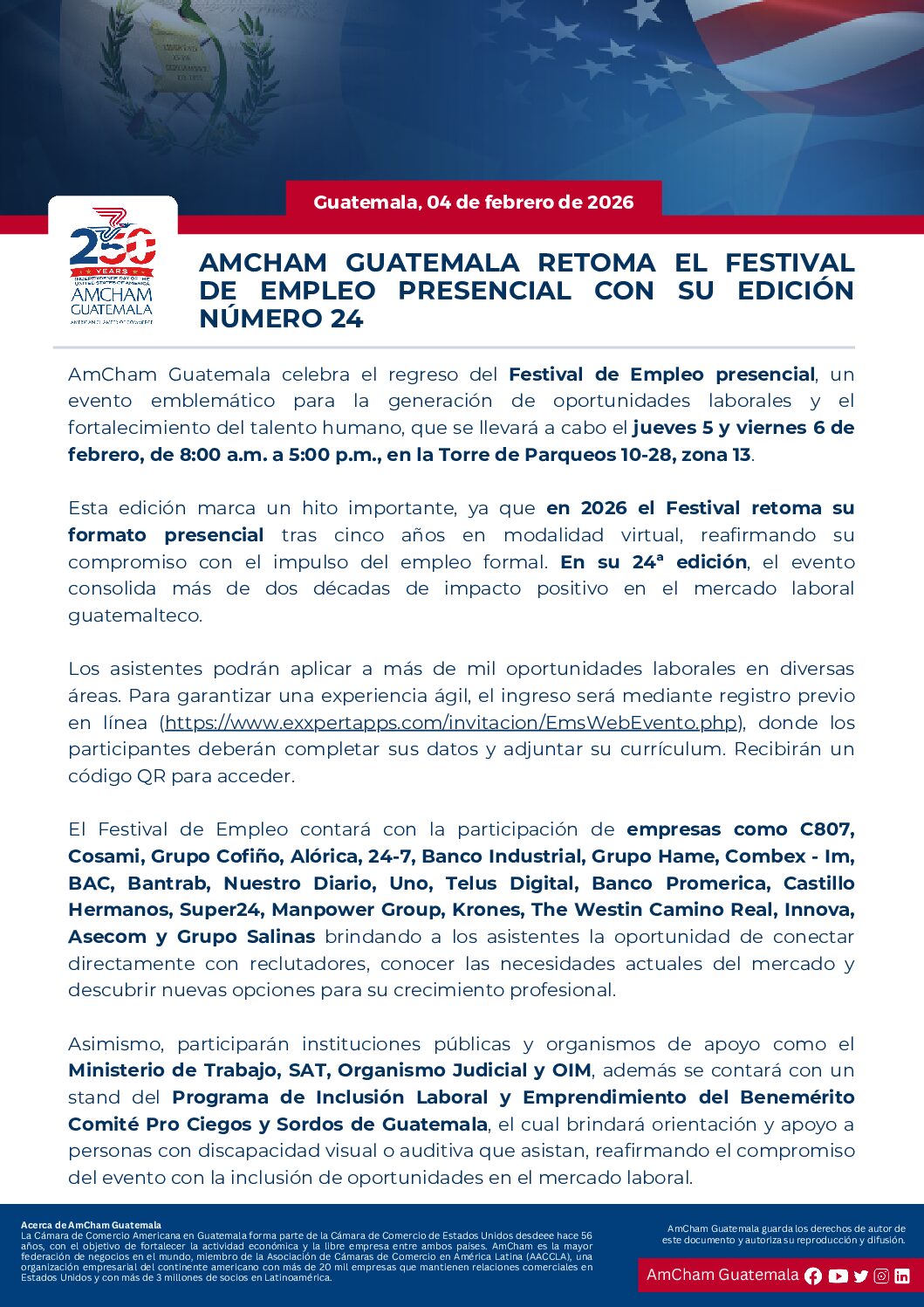 AMCHAM GUATEMALA RETOMA...