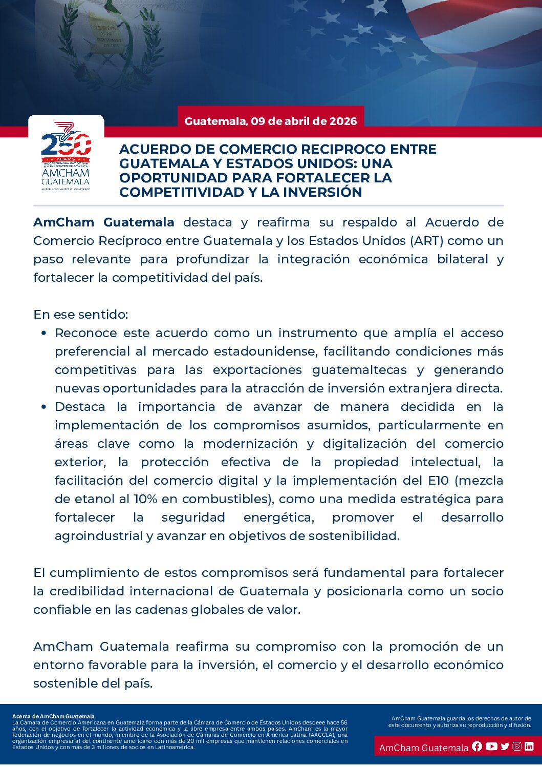 ACUERDO DE COMERCIO...