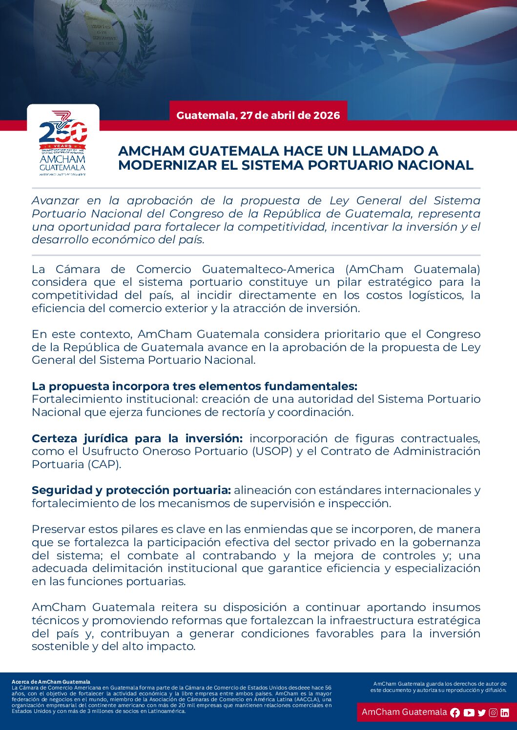 AMCHAM GUATEMALA HACE...