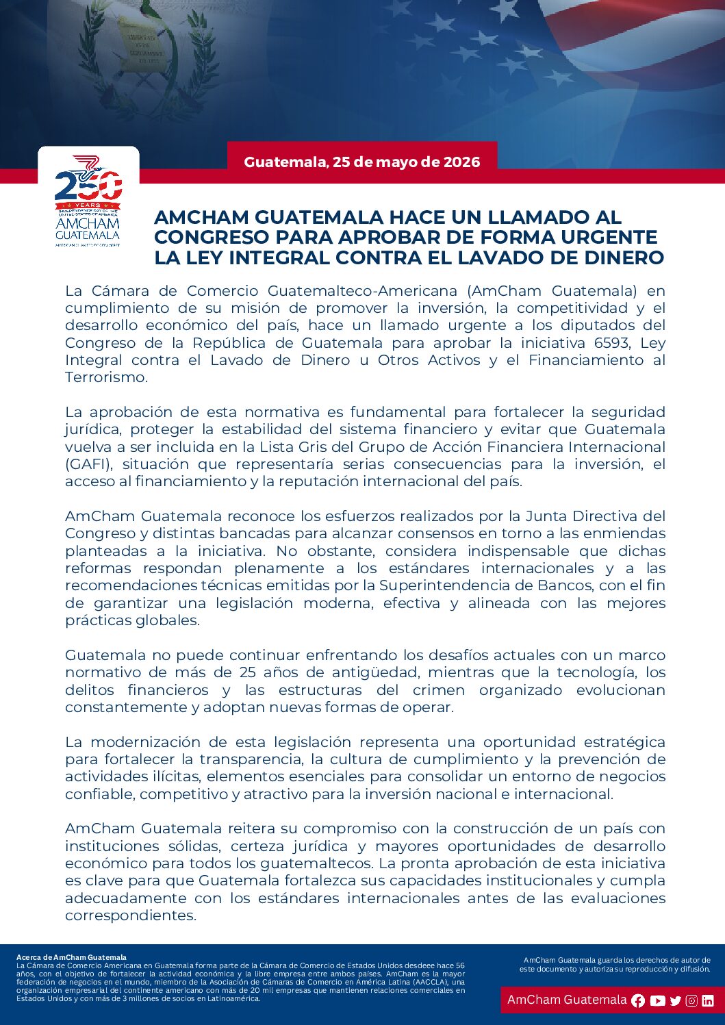 AMCHAM GUATEMALA HACE...